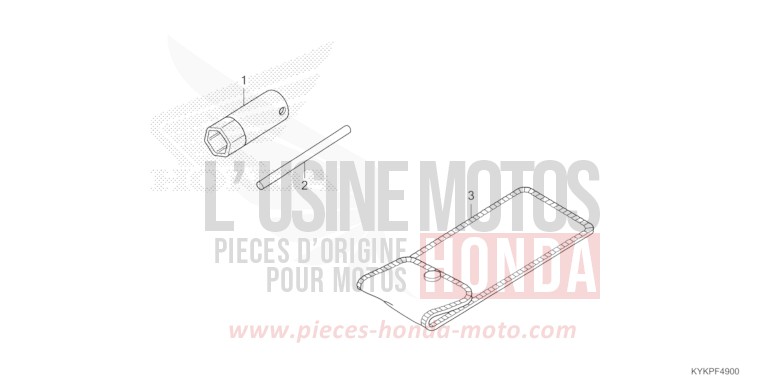 TOOLS for CRF110F EXTREME RED (R292) from 2023