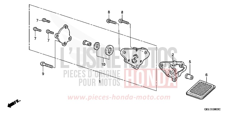 OIL PUMP for CRF50F EXTREME RED (R292) from 2006