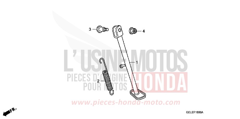 STAND for CRF50F EXTREME RED (R292) from 2007