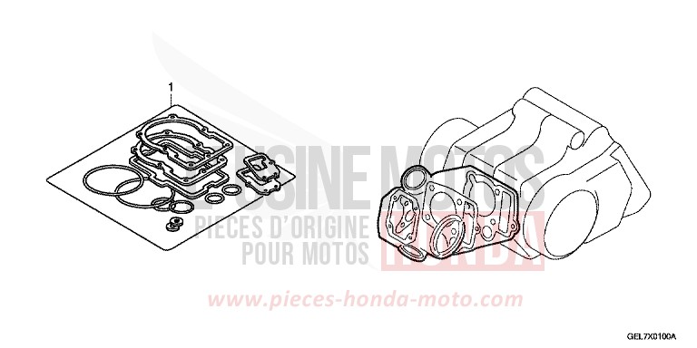 KIT GUARNIZIONI A per CRF50F EXTREME RED (R292) del 2012