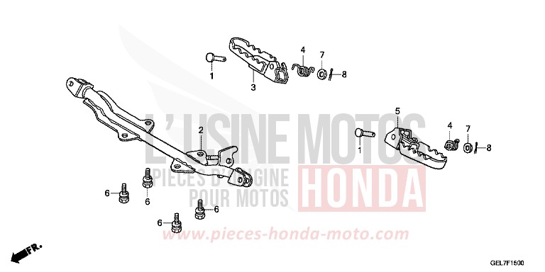 STEP for CRF50F EXTREME RED (R292) from 2012