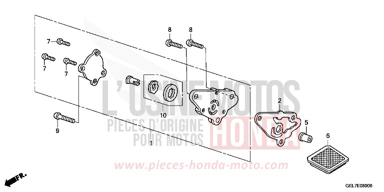 OIL PUMP for CRF50F EXTREME RED (R292) from 2014