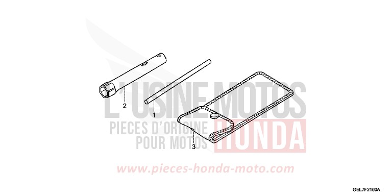 TOOLS for CRF50F EXTREME RED (R292) from 2017