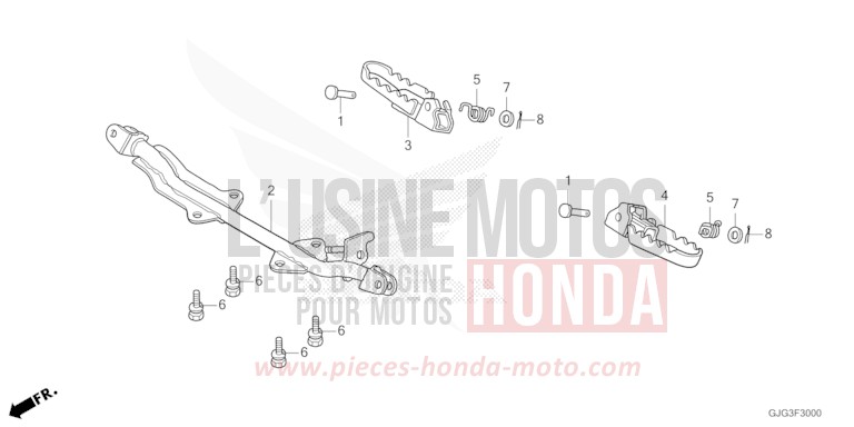 STEP for CRF50F EXTREME RED (R292) from 2022