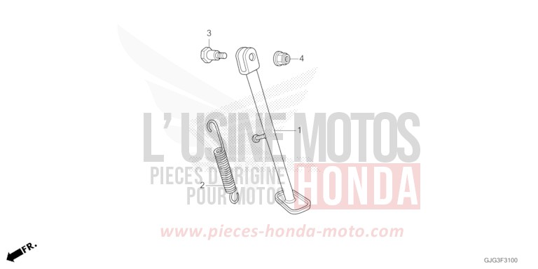 STAND for CRF50F EXTREME RED (R292) from 2022