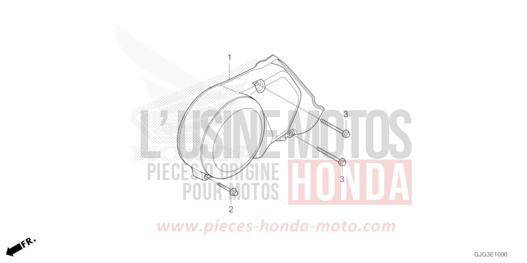 LEFT CRANKCASE COVER for CRF50F EXTREME RED (R292) from 2023