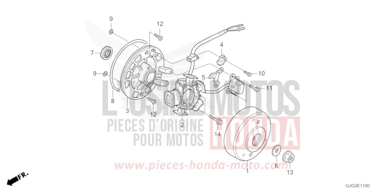 GENERATOR for CRF50F EXTREME RED (R292) from 2023