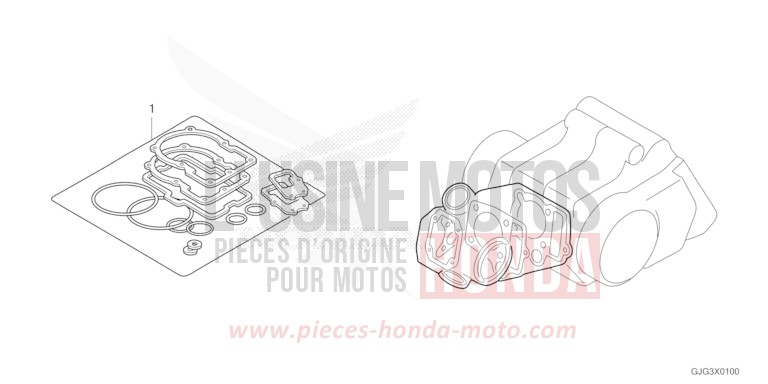 GASKET KIT A for CRF50F EXTREME RED (R292) from 2023