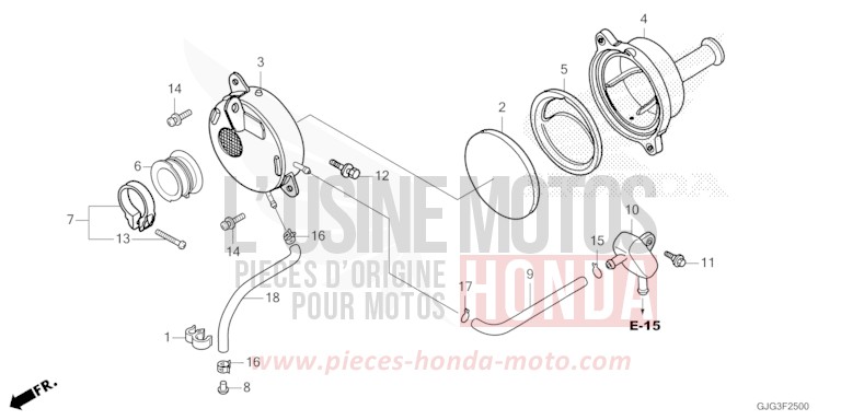 AIR CLEANER for CRF50F EXTREME RED (R292) from 2023