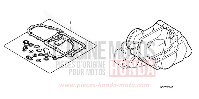 GASKET KIT B for CRF70F EXTREME RED (R292) from 2011