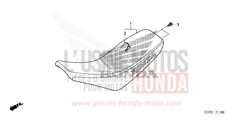 SEAT for CRF70F EXTREME RED (R292) from 2011