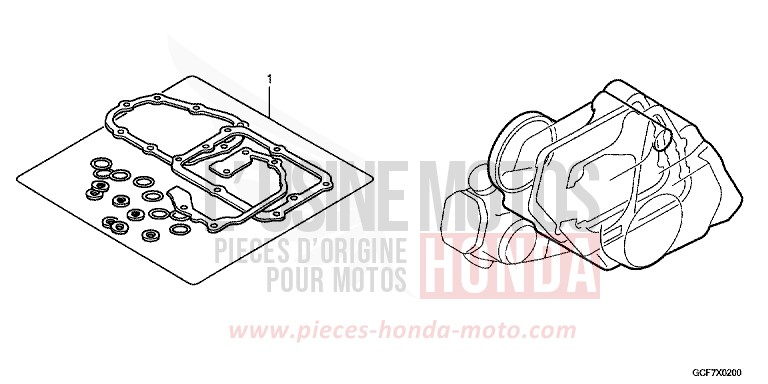 GASKET KIT B for CRF70F EXTREME RED (R292) from 2012