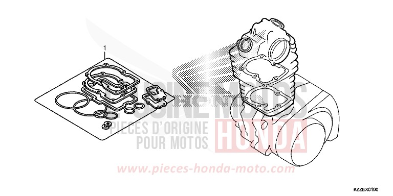 GASKET KIT A for CRF250RA NOIR (NH1) from 2017