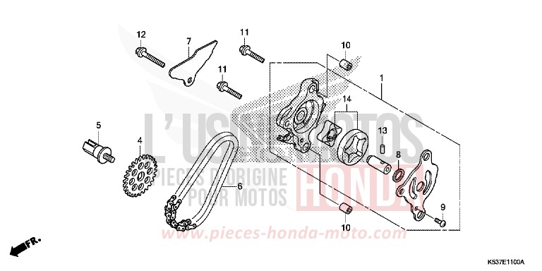 OIL PUMP for SH300A PEARL PACIFIC BLUE (PB386) from 2016