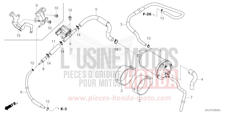 CANISTER for SH300A PEARL SIENA RED (R320) from 2016