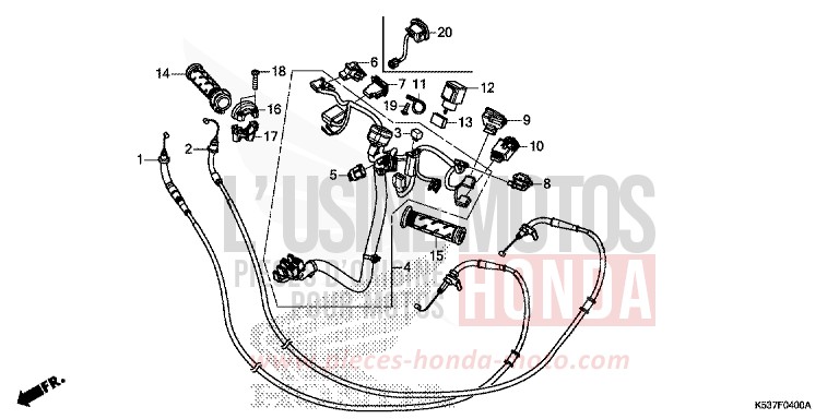 SWITCH/CABLE for SH300A LUCENT SILVER METALLIC (NHB87) from 2017