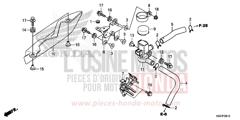 AIR INJECTION SOLENOID VALVE for SH300A PEARL NIGHTSTAR BLACK (NHA84) from 2018
