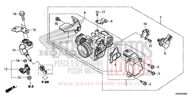 THROTTLE BODY for SH300A PEARL NIGHTSTAR BLACK (NHA84) from 2018