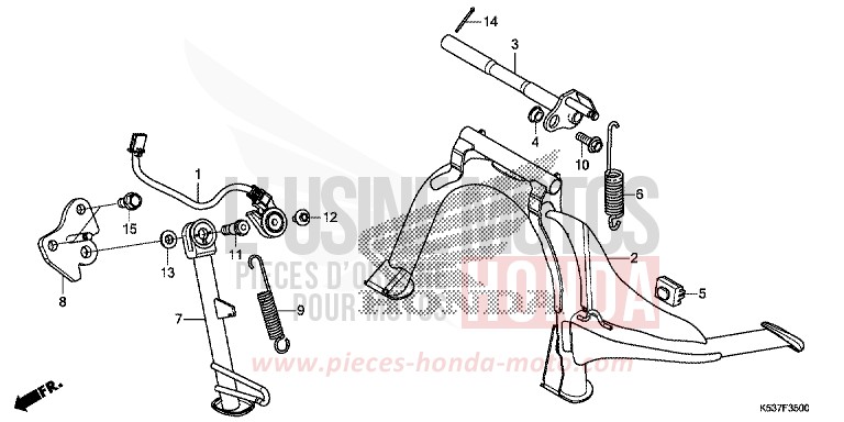 STAND for SH300A LUCENT SILVER METALLIC (NHB87) from 2018