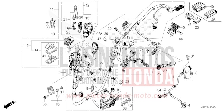 WIRE HARNESS for SH300A PEARL COOL WHITE (NHA16) from 2019