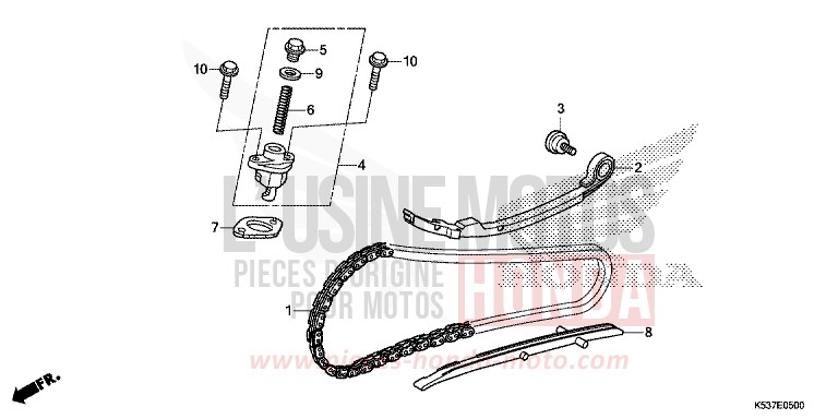CAM CHAIN for SH300A LUCENT SILVER METALLIC (NHB87) from 2019