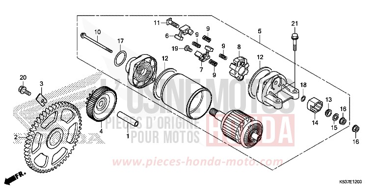 STARTER MOTOR for SH300A LUCENT SILVER METALLIC (NHB87) from 2019