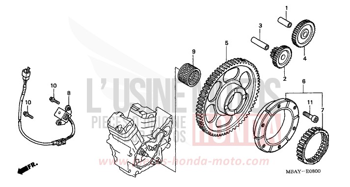 GENERATEUR D'IMPULSIONS/ EMBRAYAGE DE DEMARRAGE for   from 