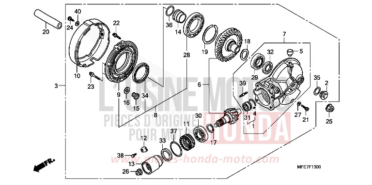 ENGRENAGE MENE DE SORTIE for   from 