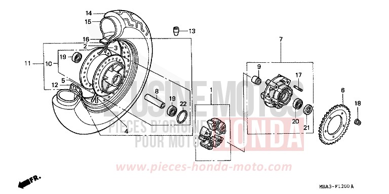 RUOTA POSTERIORE per   del 