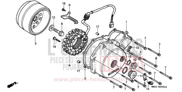 PANNEAU CARTER-MOTEUR G./ GENERATRICE for   from 