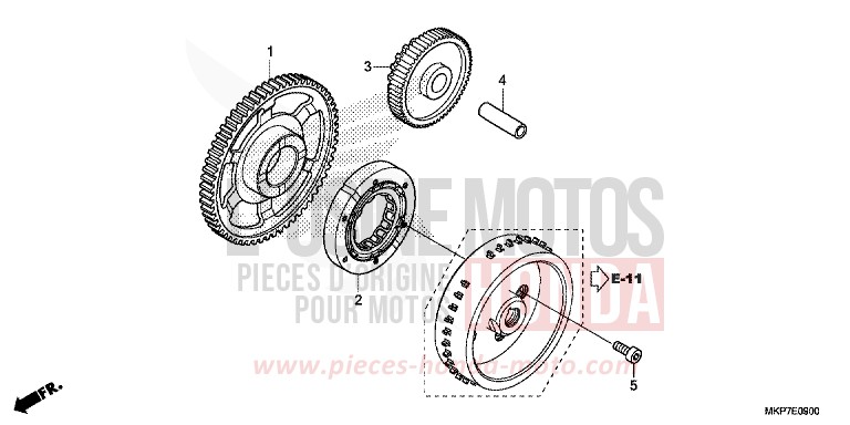 STARTING CLUTCH for CB500X GRAND PRIX RED (R380) from 2020