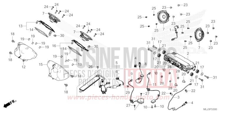 AUDIO UNIT for GL1800 MAT IRIDIUM GRAY METALLIC (NHC64) from 2023