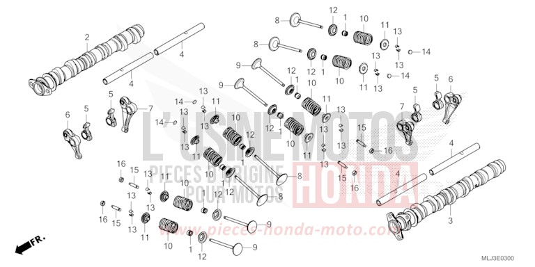 CAMSHAFT/VALVE for GL1800 GRAPHITE BLACK (NHB01) from 2023