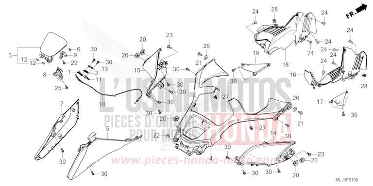 SHELTER for GL1800 BETA SILVER METALLIC (NHC07E) from 2023