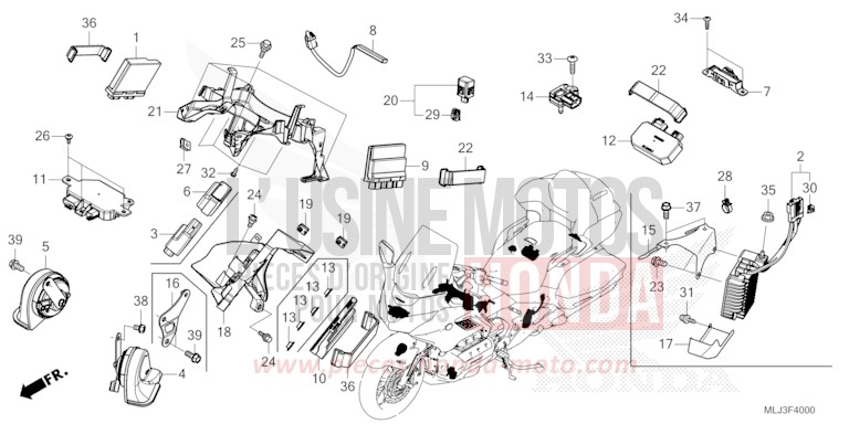 CONTROL UNIT for GL1800 BETA SILVER METALLIC (NHC07E) from 2023