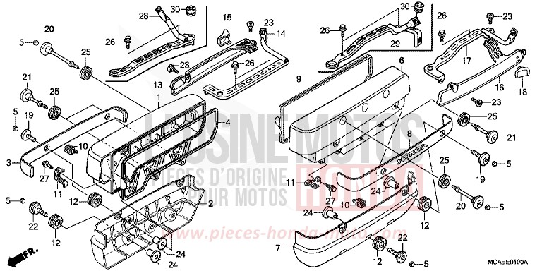 COUVERCLE DE CULASSE for GL1800 CANDY PROMINENCE RED (R342) from 2016