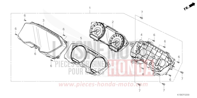 COMBINATION METER (NSS250AP,R/NSS350AP,R) for NSS350A PEARL SIENA RED (R320) from 2023
