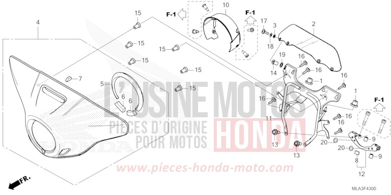 FRONT COWL/DEFLECTOR for CMX1100 GUNMETAL BLACK METLLIC (NHC52) from 2023