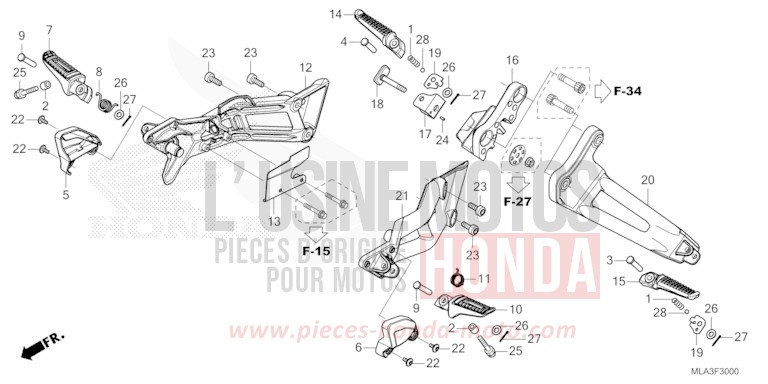 STEP (CMX1100A/D) for CMX1100 ACHILLES BLACK METALLIC-U (NH124) from 2021