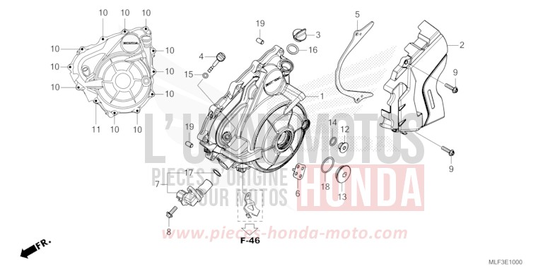 GENERATOR COVER for NT1100 GUNMETAL BLACK METLLIC (NHC52) from 2023