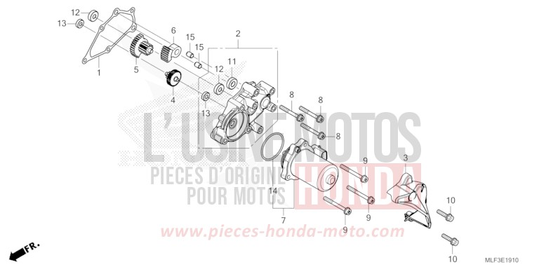 REDUCTION GEAR for NT1100 GUNMETAL BLACK METLLIC (NHC52) from 2023