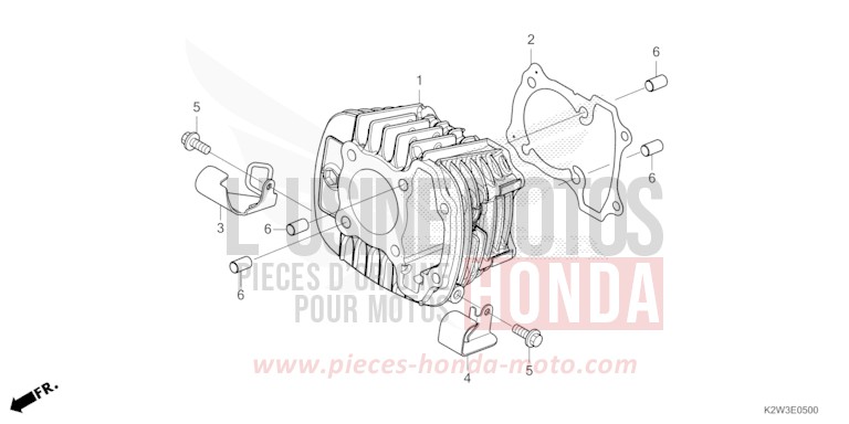 CYLINDER for ST125A PEARL CADET GRAY (NHB95) from 2023