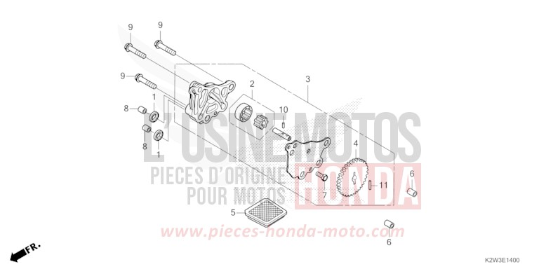 OIL PUMP for ST125A PEARL CADET GRAY (NHB95) from 2023