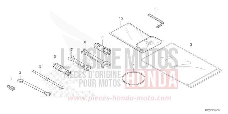 TOOL for ST125A PEARL CADET GRAY (NHB95) from 2023