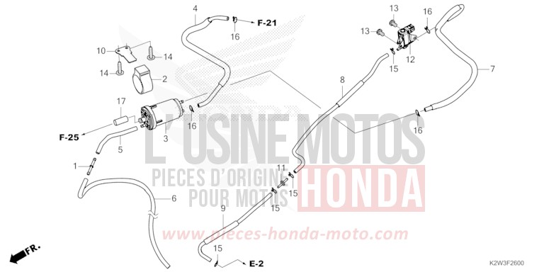 CANISTER for ST125A PEARL NEBULA RED (R376) from 2023