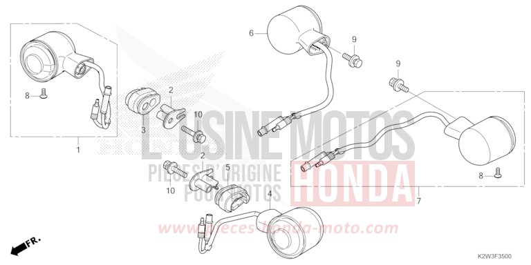 WINKER for ST125A PEARL NEBULA RED (R376) from 2023