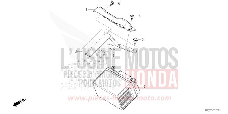 BATTERY for ST125A PEARL NEBULA RED (R376) from 2023