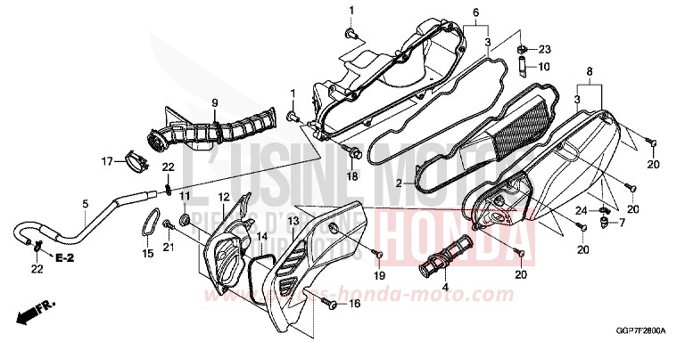 FILTRE A AIR for NSC50MPD MAT CARBONIUM GRAY METALLIC (NHB52) from 2014