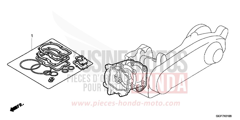 TROUSSE DE JOINT A for NSC50MPD PEARL COOL WHITE (NHA16) from 2014