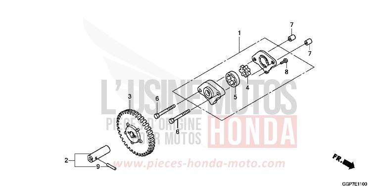 POMPE A HUILE for NSC50MPD BOSS GRAY METALLIC (NHA21) from 2013